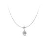 Pandora Heart Pendant Necklace With Cubic Zirconia Unisex Necklace Silver 398688C01-50