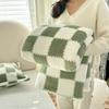 1Pc Traditional Style Plaid Blanket Flannel Home Blanket Sheets Plush Double Sided Summer Air Conditioning Throw Blanket