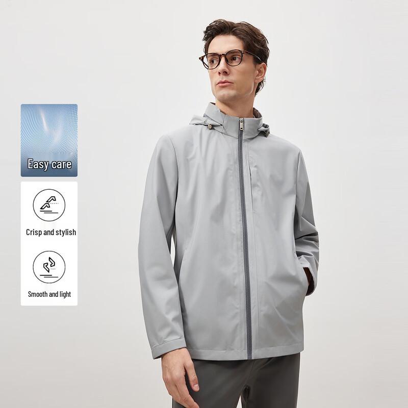EMZ Men s Simple Versatile Hooded Jacket L/50