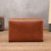 Durable Crazy Horse Real Leather Card Pouch Mens Credit Card Slim Simple Money Wallets