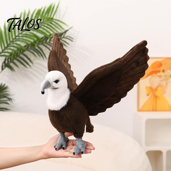 Detaillierter Weißkopfseeadler Sammlerstück Realistisches Plüschtier, Stofftier mit faltbaren Flügeln als Displaystück, Lebensechter Vogel Plüschtier für Heimdekoration
