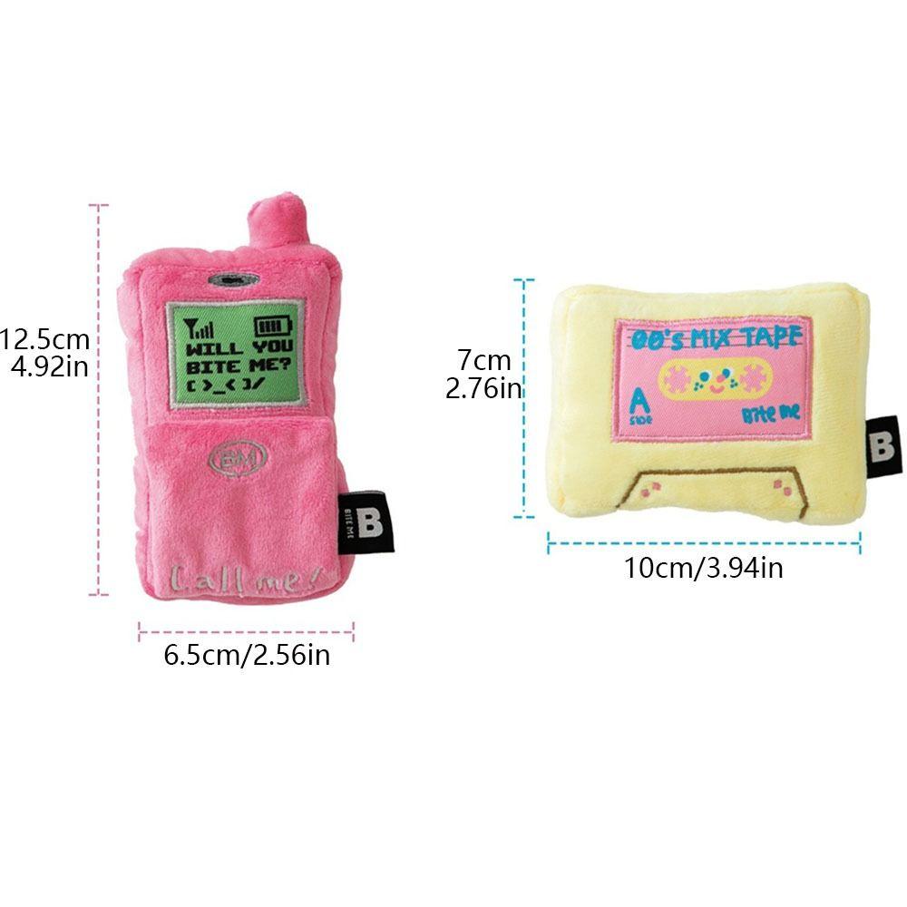 Cellphone Shape Dog Squeaky Toy Bite Resistant Pet Plush Doll Chew Toy Puppy Sound Toy  Training