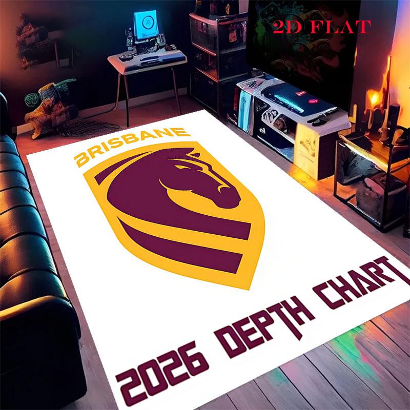 Brisbane Warriors Carpet Rug for Living Room Bedroom Home Sofa Decoration,Kids play Nonslip Floor Mat