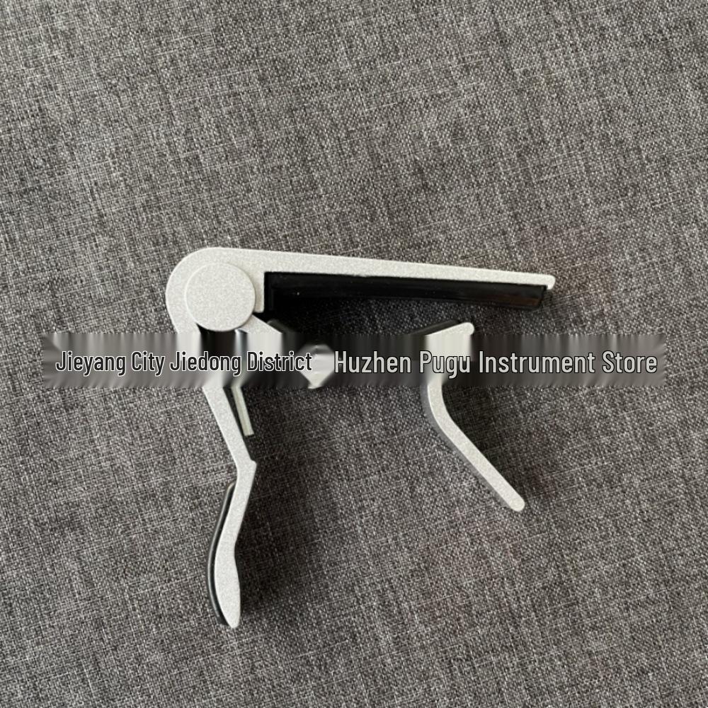 Wooden Folk & Classical Guitar Capo - Key Transposer for Guitar and Ukulele серебряный
