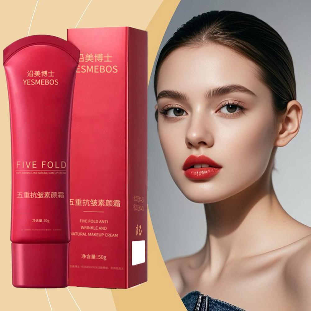 Five Fold Natural Makeup Cream Natural Ingredients Lasting Cream Moisturizing Makeup Brightenin E3B9