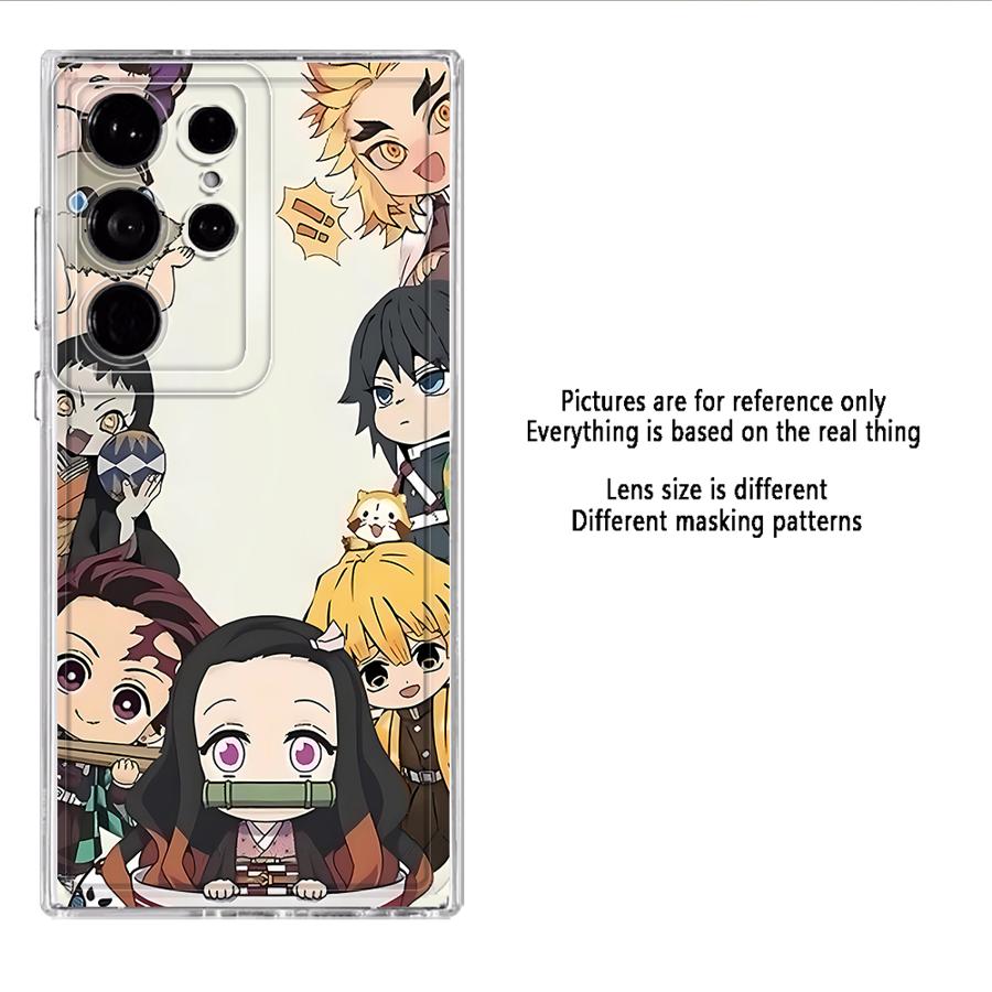D-Demon S-Slayer Cute Case for Samsung Galaxy S26 S22 FE S23 Ultra S20 Plus Note 20 Ultra 10 S21 S25 Edge S24 Phone Cover