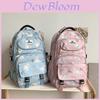 Trendy Black And Pink Casual Backpack For School Travel With Bear Print Design