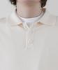 SELITIO Men'S Basic Soft Collar Knit Ivory