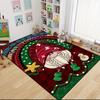 1Pc Gnome Christmas Tree Celebration Carpet Rug Soft Washable Antislip Home Living Room Sofa Mats Personalized Christmas Rug