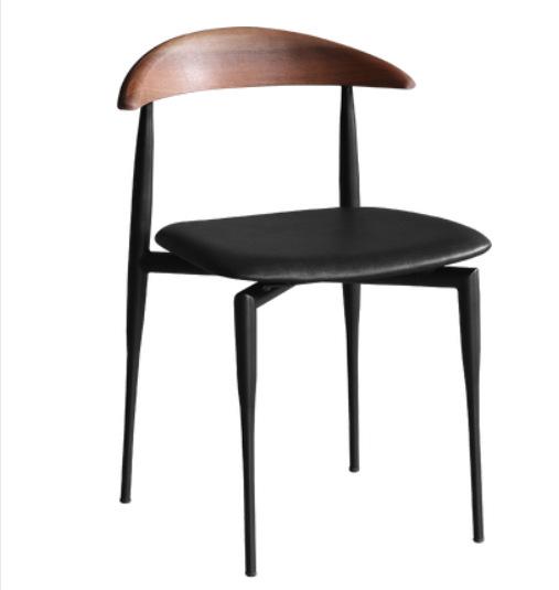 Nordic Metal Dining Chair Simple Endorsement Table and Chair Italian Retro Leisure Restaurant Chair