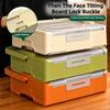 Space Efficient Stackable Storage Container Up To 3 Layers Organize Tool Hardware And Small Items Clear Lid Design