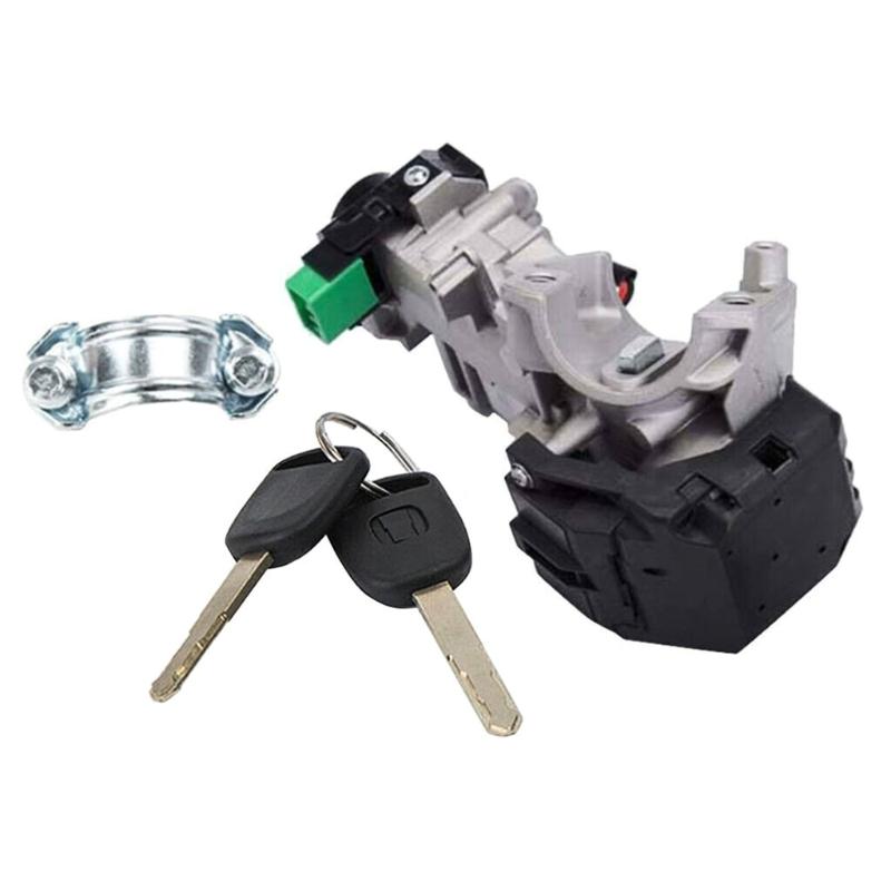 

Durable Car Ignition Key and Lock Cylinder Door Lock Cylinder Set with 2 Keys Replace Compatible for Accord 35100SDAA71 1