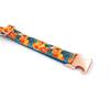 Rose Gold Hawaiian Print Dog Collar & Leash Set - Engravable