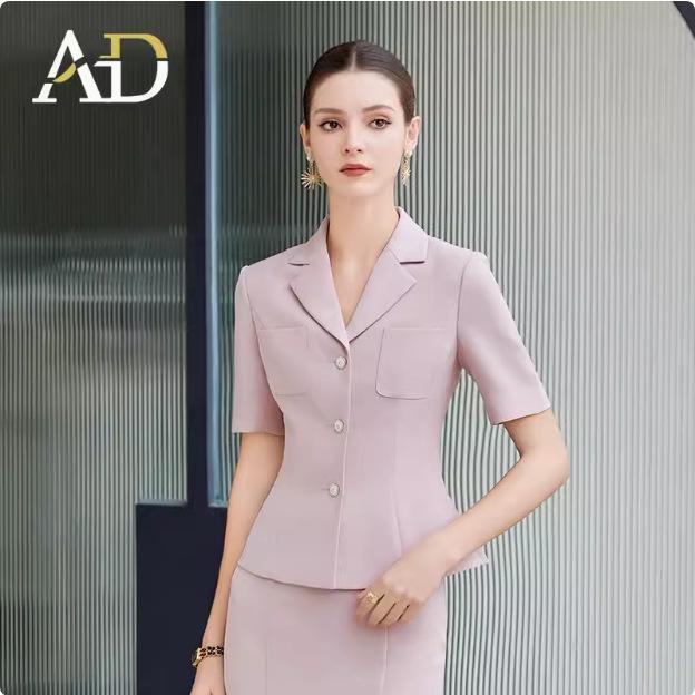 Elegant Retro Fishtail Skirt and Suit Collar Two-Piece Set