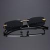 10pcs Trendy Rimless Rectangle Sunglasses Frameless Fashion Shades Punk Sunglasses Gradient Men Women UV400 Eyewear Driving