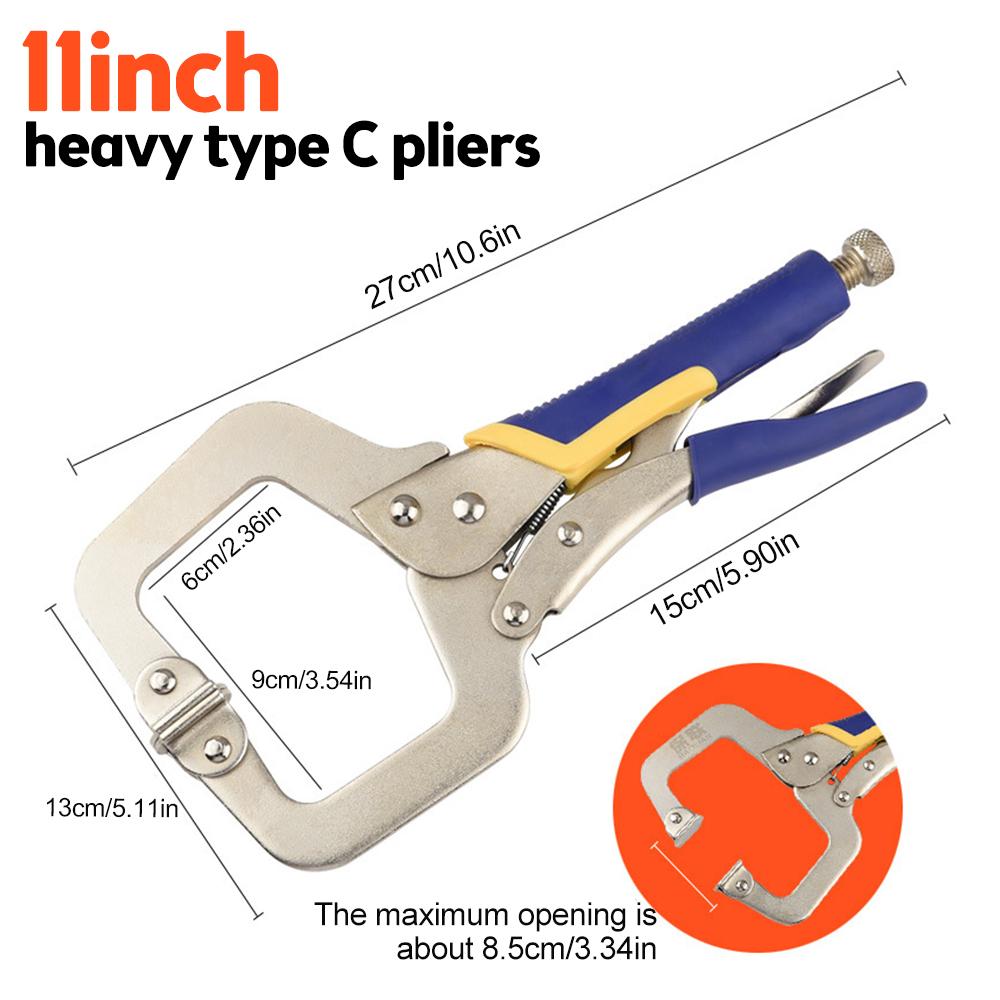 6/9/11/14/18-inch Multi-purpose C-clamp Heavy-duty clamping fixture Welding clamp