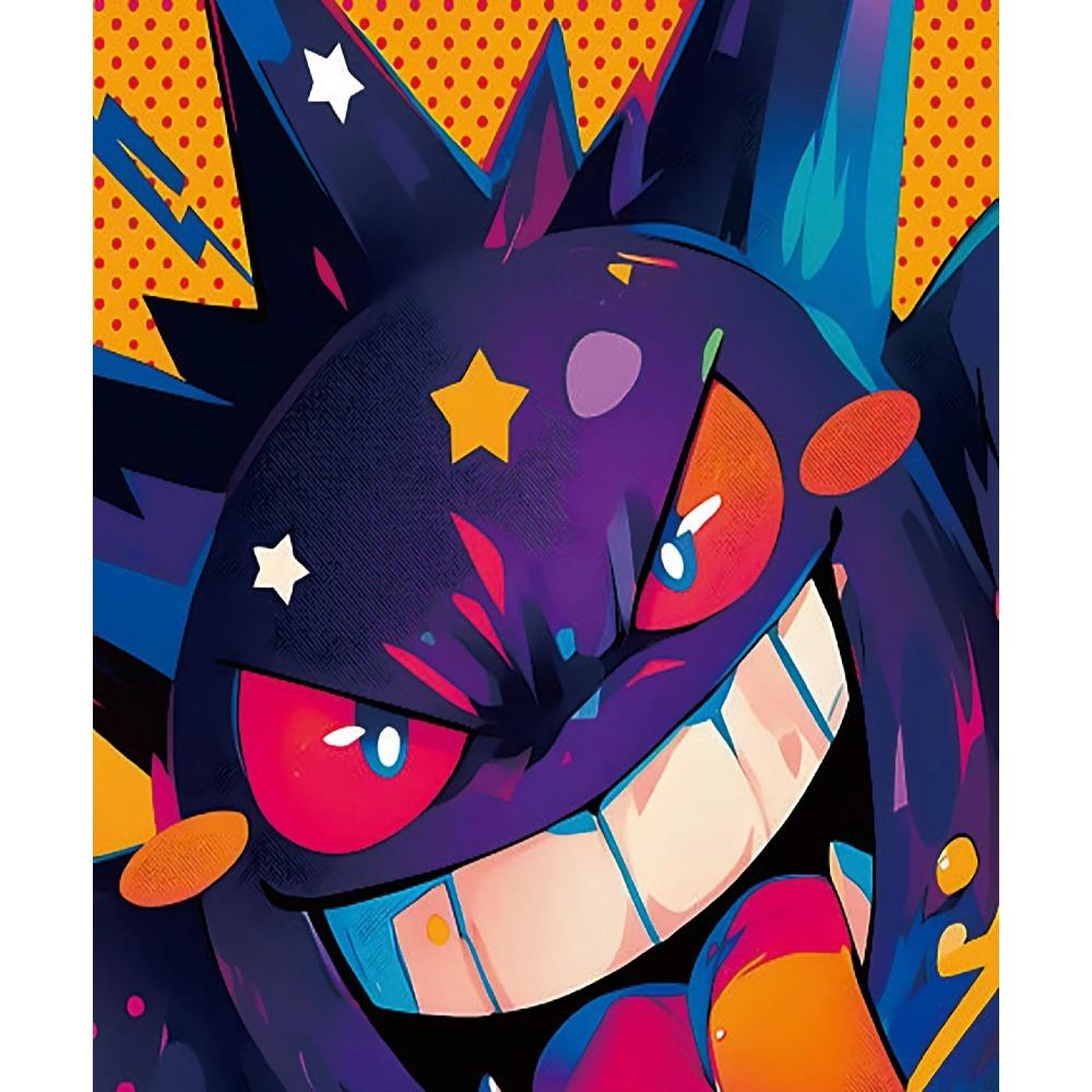 Pokemon Home Decoration Canvas Painting HD Anime Colorful Poster Figure Squirtle Gengar Pikachu Charmander Wall Art Picture Gift