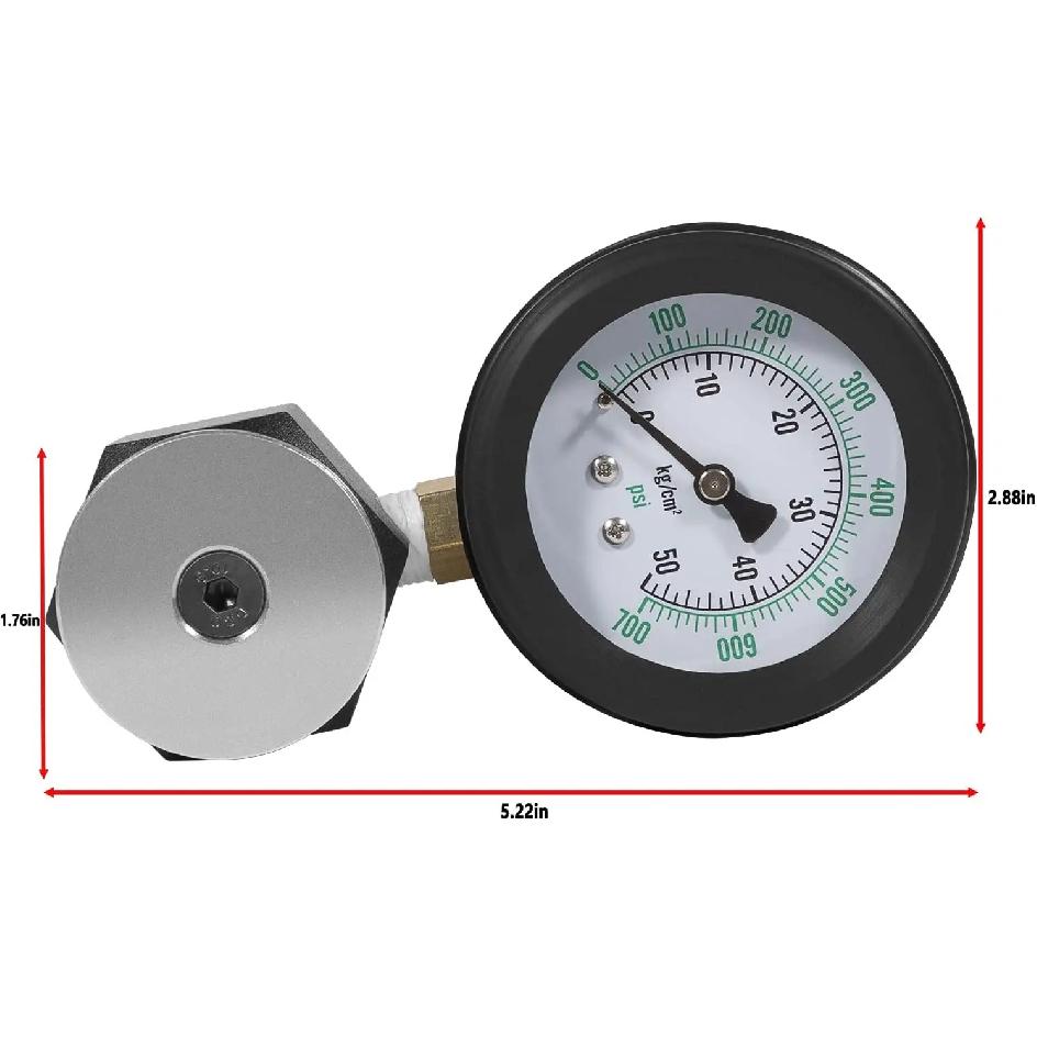 Valve Spring Pressure Tester Gauge #66834,Double Scale Measuring Units Are Easy To Read, Measuring Range 0-700 Psi / 0-50 Kg-cm2
