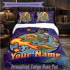 Personalized 3Pcs Bedding SetTravis Scott Custom Text Duvet Cover Pillowcase Set Bedroom Gift