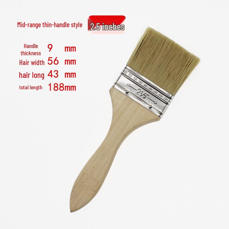 Wood Handle Bristle Brushes: Cleaning, Industrial, Barbecue & Thickened Hog Bristle Options
