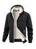 Men's 2025 Lambswool Hooded Jacket - Warm, Thickened, Casual Autumn/Winter Wear with Free Shipping