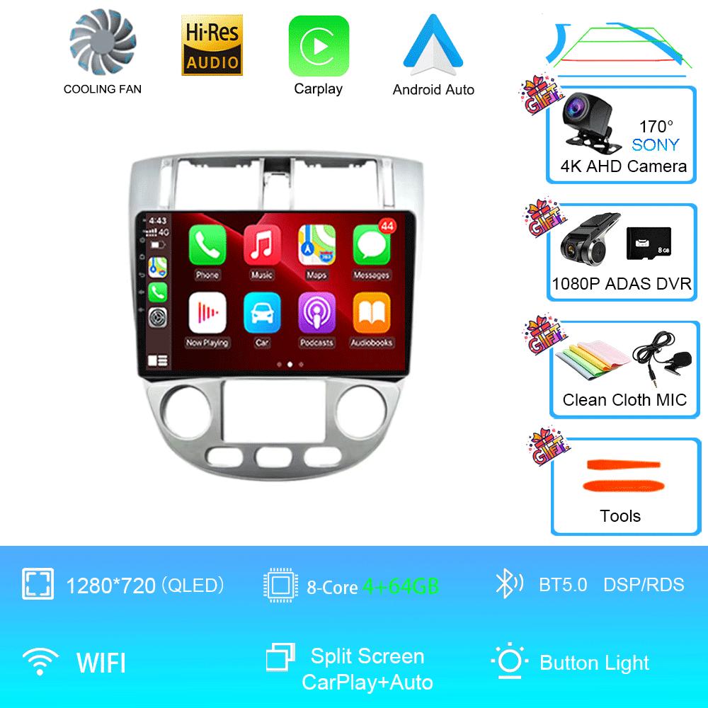 Car Radio Android 14 For Chevrolet Lacetti J200 BLACK 4G WIFI Navigation GPS Wireless Carplay Auto Ntelligent System Head Unit