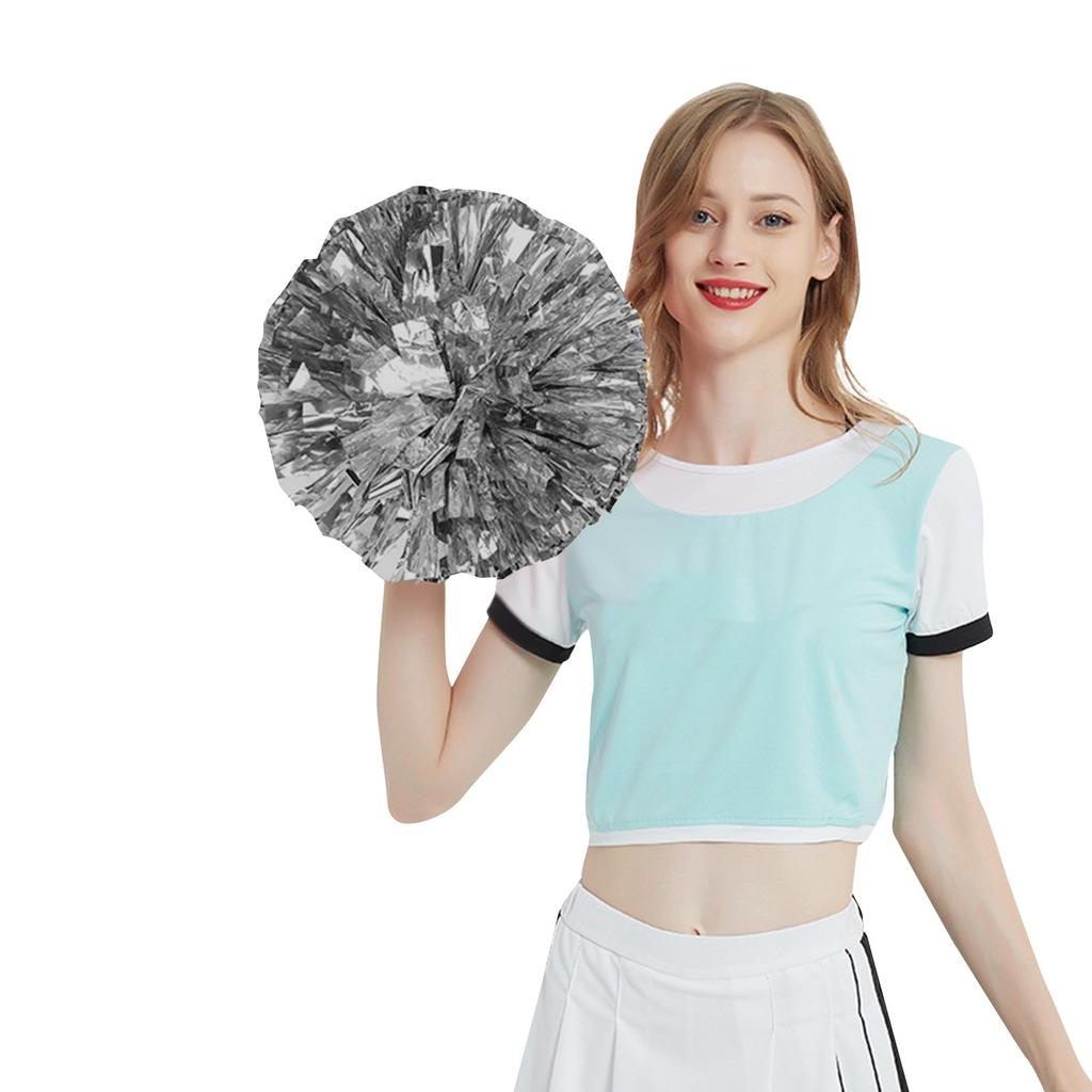 6 Inch Solid Pom Mutipulcolor For Cheerleader Team Performance