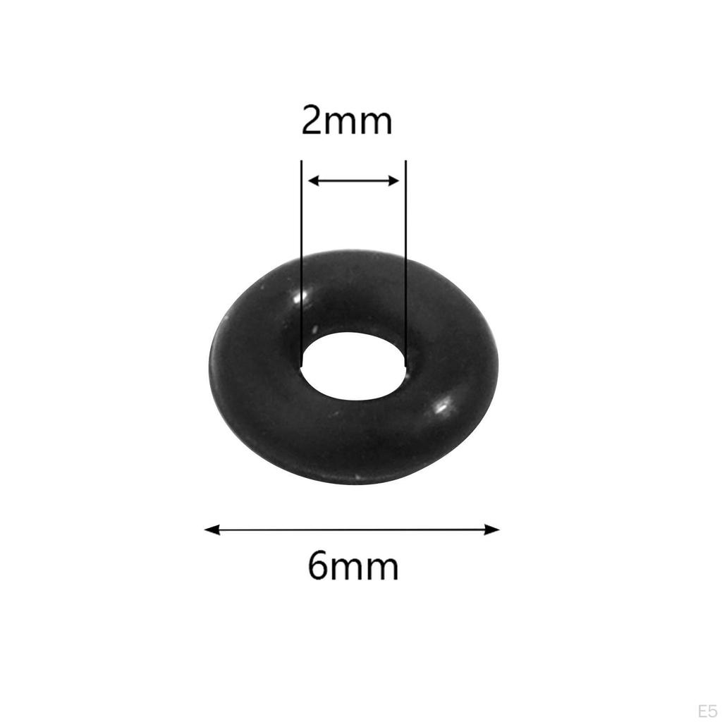 100 Pieces Silicone O Rings Stoppers, Spacer Beads, DIY Decoration Locating for Bags