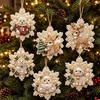 DIY Christmas Pearl Painting Kit Rope Tag Ornament Xmas Tree Decor