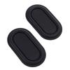 2Pcs Oval Shape Bass Diaphragm Black Auxiliary Bass Vibration Plate  Speaker DIY Modification