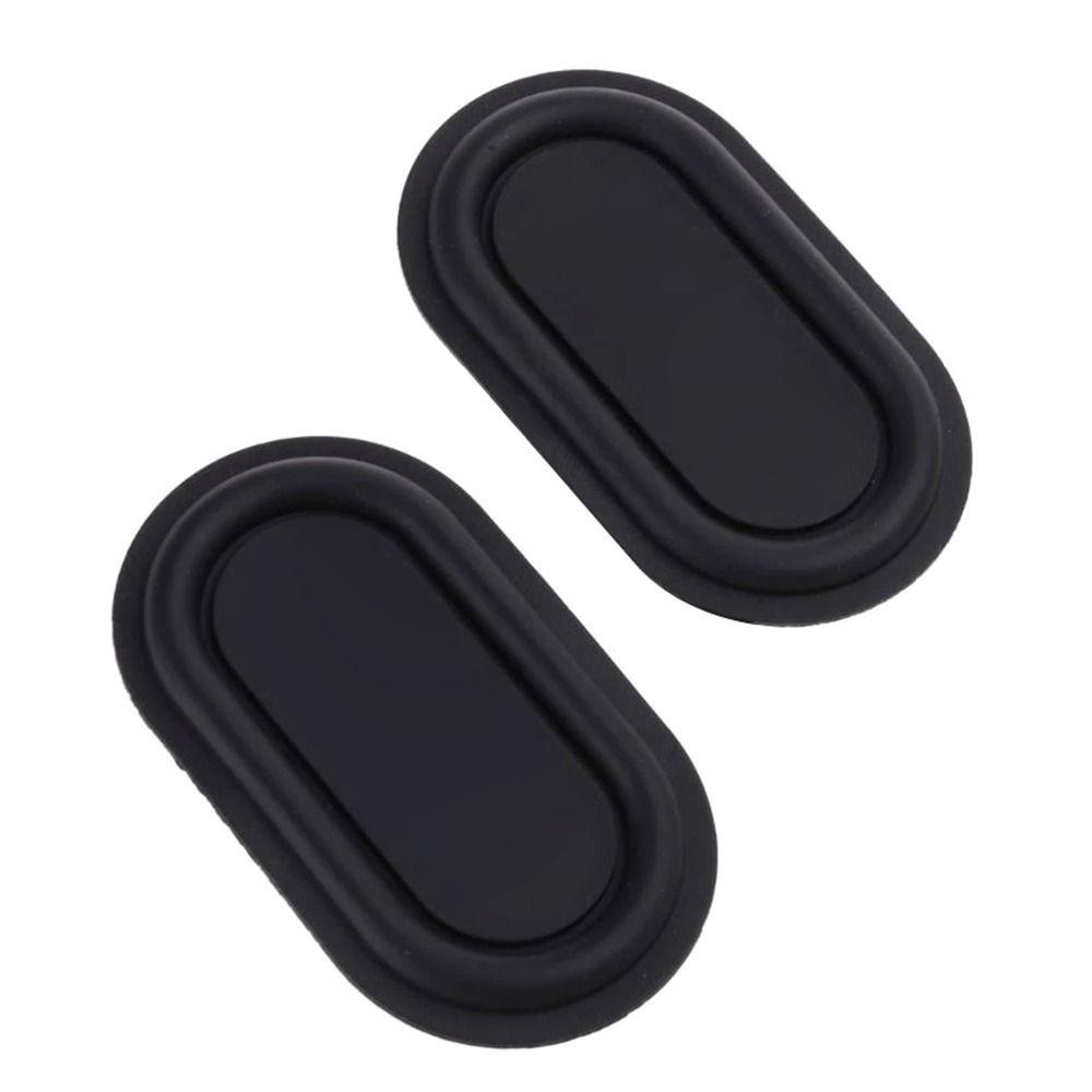 2Pcs Oval Shape Bass Diaphragm Black Auxiliary Bass Vibration Plate  Speaker DIY Modification