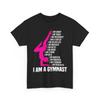 I Am A Gymnast T-Shirt Gymnastics I Am Smart I Am Strong Funny Shirt