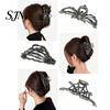 Skeleton Hand Hair Clip 3Pcs Halloween Claw Clip, Hollow Spider Web Ghost Thick Clips Non Slip Alloy Clamp, Gothic Accessories for Women