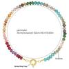 Colorful Bead Necklace Handmade Necklace Adjustable Necklace Fashion Neck Jewelry Charm Necklace Present for Women