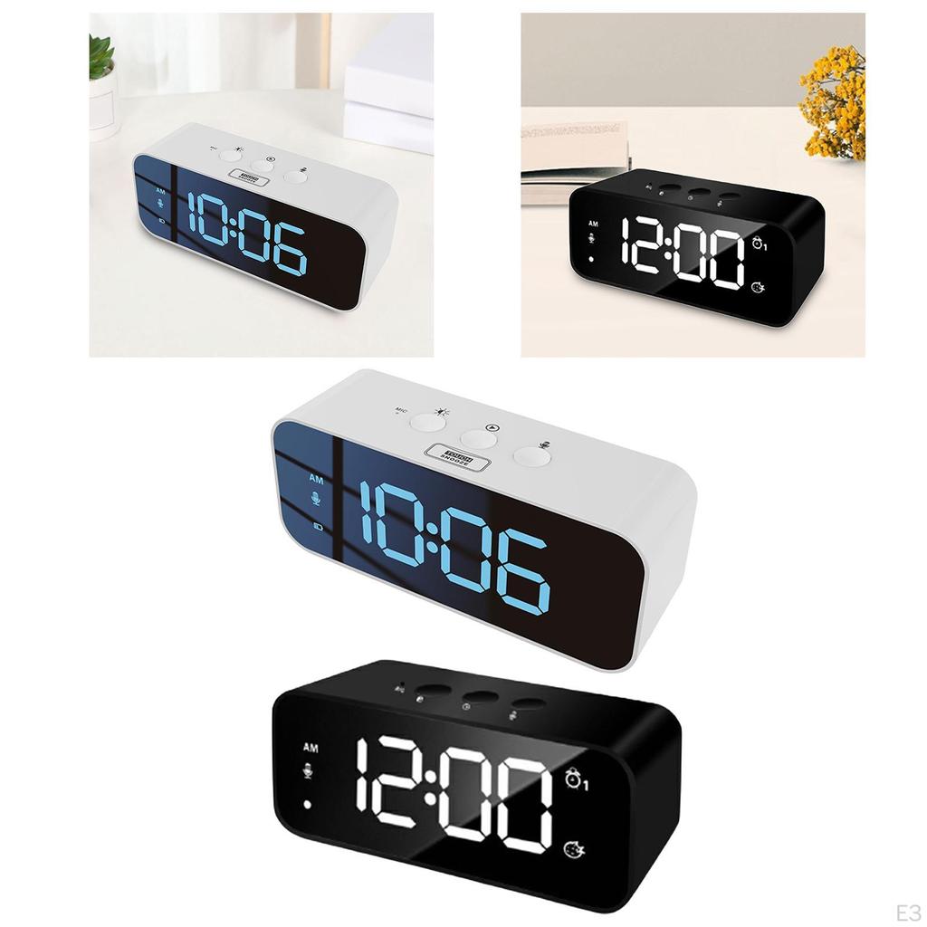 Alarm Clock for Heavy Sleepers, Adults, Teens, Kids Bedrooms, Small Smart Digital Bedside with