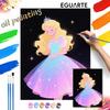 Princess Oil Painting Hand Painting Coloring Painting Handmade Diy Home Decoration Gift