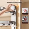 Baihan Punch-Free Suction Cup Bathroom Towel Rack with Shelf