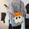 Halloween Creative 3D Cartoon Cell Phone Purses Pumpkin Ghost Design Cute Shoulder Bag Personalized Candy Color Crossbody Bags CLE
