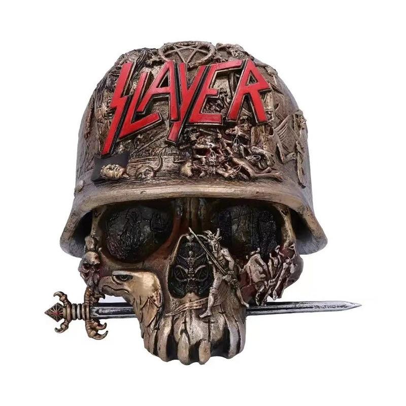 Decoration Skeleton Halloweenkiller Bronze Sword Storage Entrance Atmosphere Decorationgothic Home Style Horror Fans'Unique Gift