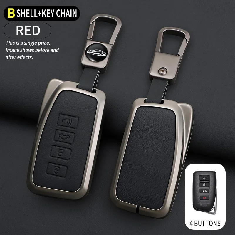 Alloy Auto Key Fob Case Cover Fit For Lexus Nx Gs Rx Is Es Gx Lx Rc 200 250 350 Ls 450H 300H Key Fob Automotive Cover Key Ring Keyring Auto