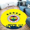 Fenerbahce Sports Club,FCSB Round Area Rug,Carpet Rug for Living Room Bedroom Sofa Playroom Decor,Non-slip Floor Mat