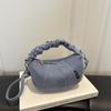 Neue Jeans-Schultertasche vielseitige Unterarmtasche Clutch-Tasche modische Umhängetasche Canvas-Tasche Premium-Knödeltasche
