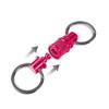 1Pcs Outdoor Edc Tool Double Head Quick Release Buckle Titanium Alloy Keychain Removable Portable Mountaineering Buckle