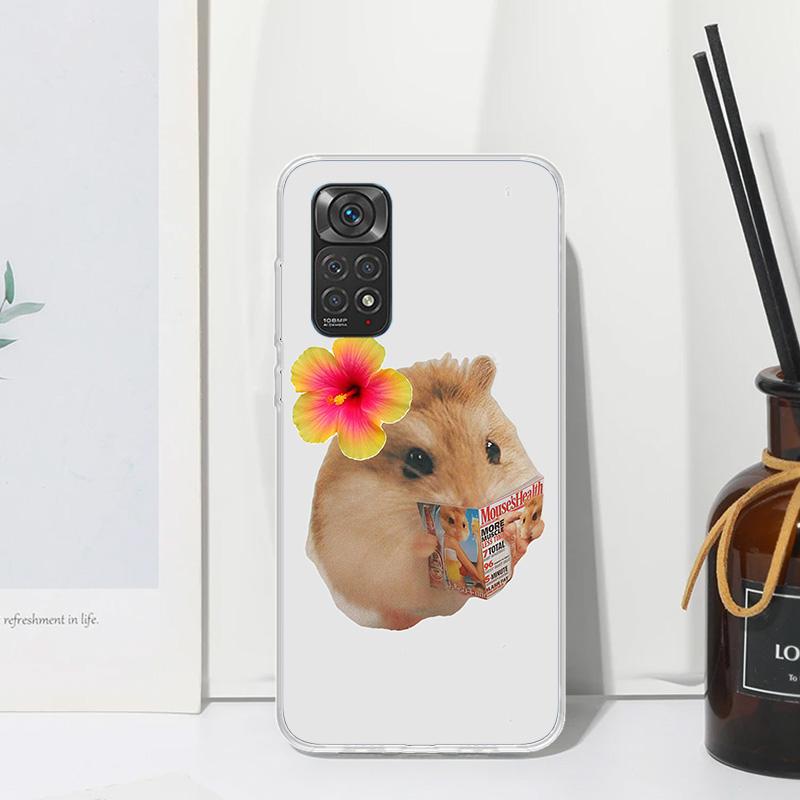 

Funny Sad Hamster Meme Phone Case For Xiaomi Redmi Note 15 13 14S 14 Pro Plus 12S 11S 10S 12 11E 10 11T Art Fundas Back Cover Re Redmi Note 13 Pro 5G