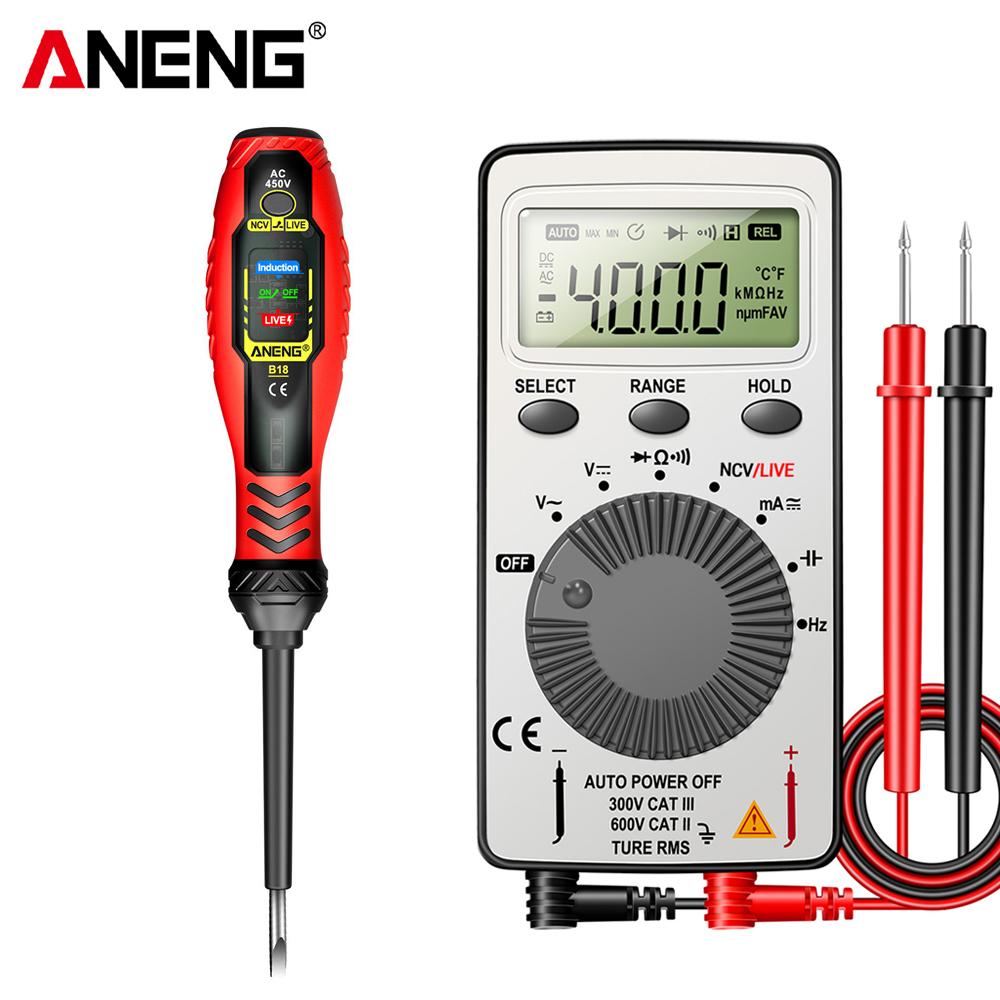 ANENG Digital Multimeter Tester Voltage Automotive Current AN101+B18 Highlight Voltage Portable Professional Electrician Tools