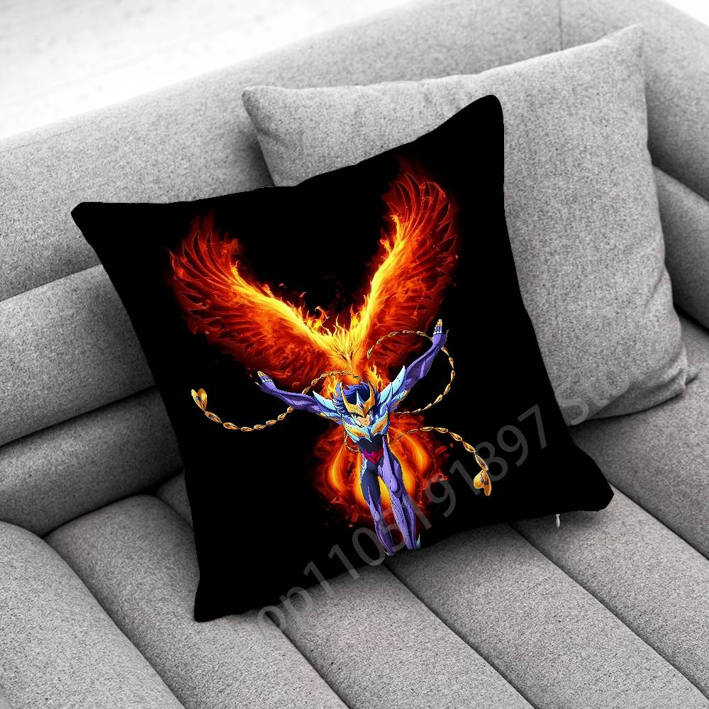 S-Saint Seiya Knights Zodiac Throw Pillow Case For 45X45Cm 40X40Cm 55X55Cm 50X50Cm 30X30Cm Square Car Pillowcase Shell