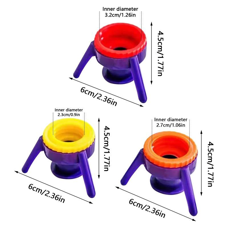 Tappo a Vite Invertito Treppiede Multifunzionale Tappo a Vite Anti-Perdita per Bagnoschiuma Shampoo Strumento Viscoso Per Svuotare Bottiglie