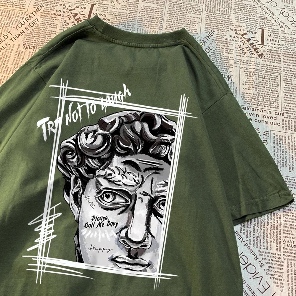 Tay Not To Lauge Art Print Tshirts Men Women Cartoon Cotton T-Shirts Cotton Summer Fashion Tee Clothes Casual O-Neck Tshirt