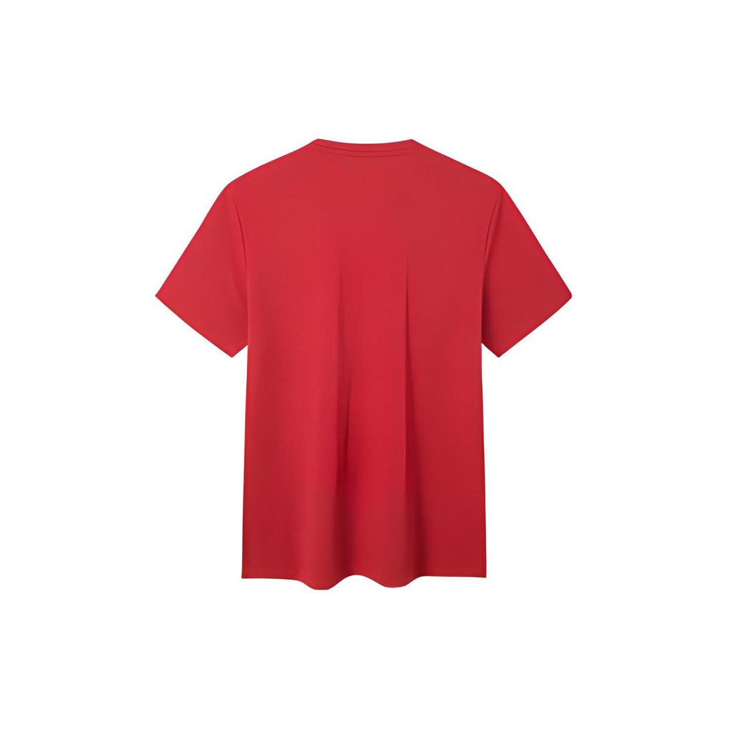 Anta Comprehensive Training Series Graphic Print Round Neck Short-Sleeve T-Shirt Men Tops Classic-Red 152227182-2