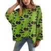 XY-LK01-Pullover hollow blouse 3D printed sweater spring and summer new